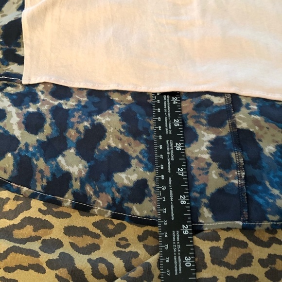 Queen Collection Color block tank top nude/animal print Queen Latifah NWT - Picture 7 of 10